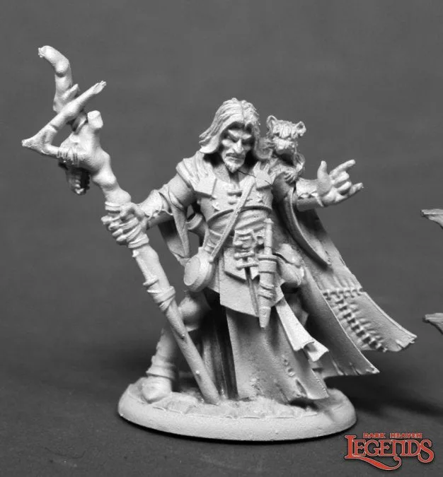 Reaper Dark Heaven Legends: Aurelio Endrino, Bonehenge Warlock — miniatuur