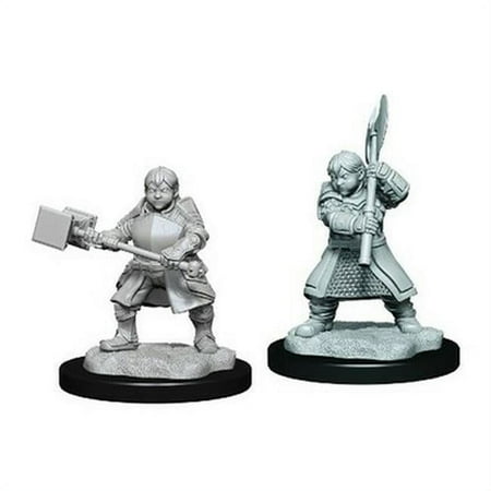 Critical Role: Dwarf Dwendalian Empire Fighter Female Unpainted Miniature — miniatuur