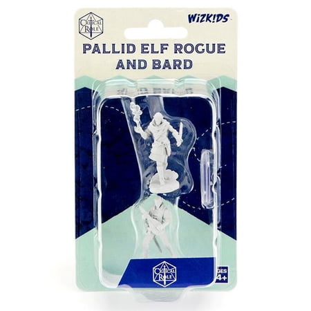 Critical Role: Pallid Elf Rogue and Bard Male Unpainted Miniature — miniatuur
