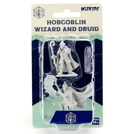 Critical Role Unpainted Miniatures (W1) Hobgoblin Wizard and Druid Male — miniatuur