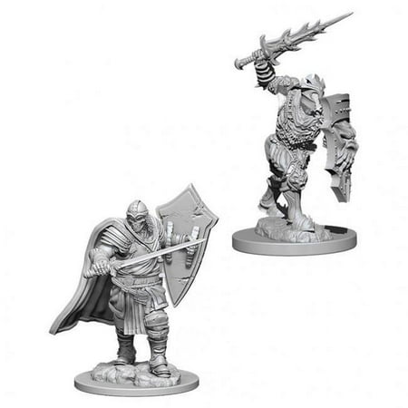 D&D Nolzur's Marvelous Unpainted Miniatures - Death Knight & Helmed Horror — miniatuur