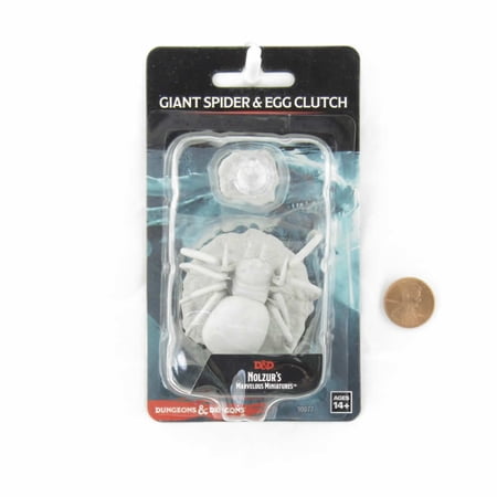 D&D Nolzur's Marvelous Unpainted Miniatures (W12) Giant Spider & Egg Clutch — miniatuur
