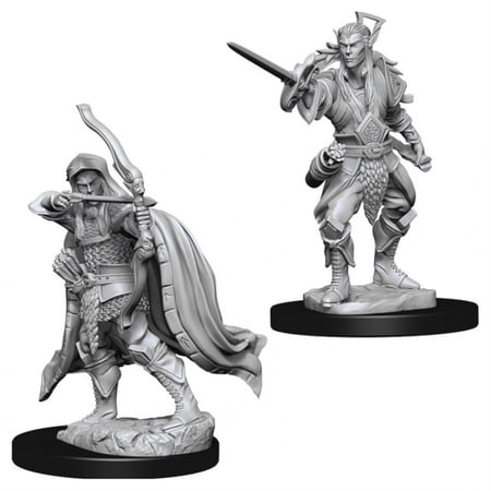D&D Nolzur's Marvelous Unpainted Miniatures (W7) Male Elf Rogue — miniatuur
