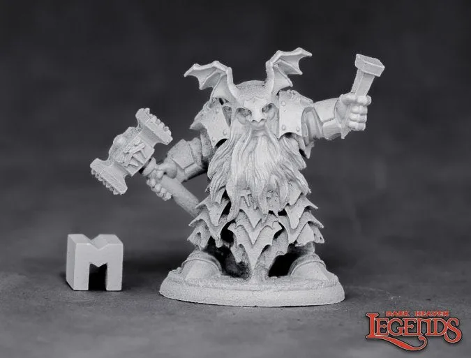 Reaper Dark Heaven Legends: Dark Dwarf Irontongue Priest — miniatuur