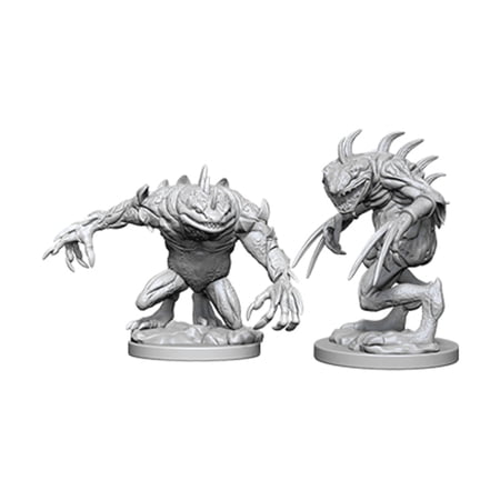 Dungeons & Dragons Nolzur's Marvelous Unpainted Miniatures Grey Slaad & Death Slaad — miniatuur