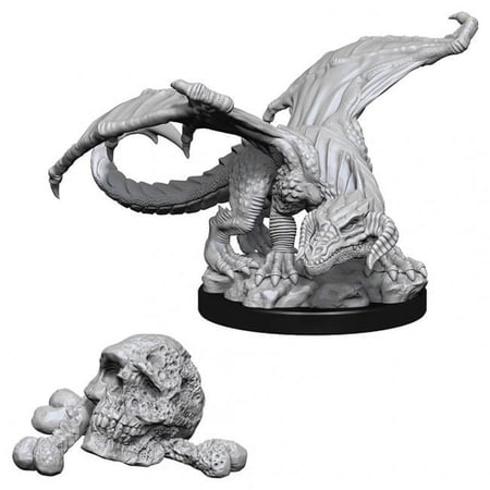 Dungeons & Dragons Nolzur's Marvelous Unpainted Miniatures (W10) Black Dragon Wyrmlin — miniatuur