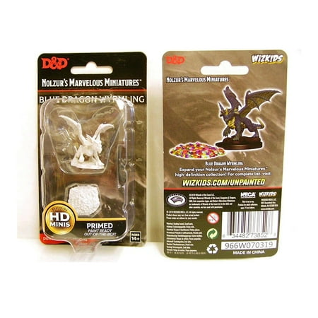 Dungeons & Dragons Nolzur's Marvelous Unpainted Miniatures (W10) Blue Dragon Wyrmling — miniatuur