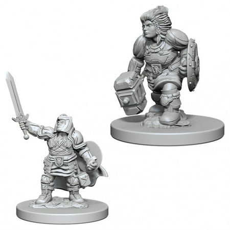 Dungeons & Dragons Nolzur's Marvelous Unpainted Miniatures (W3) Dwarf Female Paladin — miniatuur