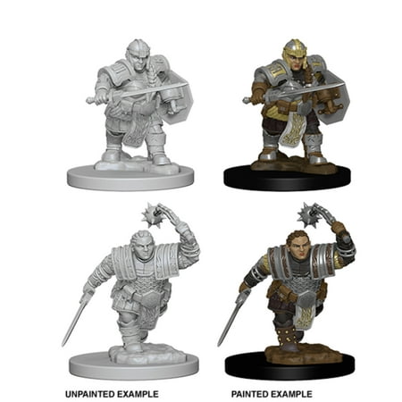 Dungeons & Dragons Nolzur's Marvelous Unpainted Miniatures (W5) Dwarf Female Fighter — miniatuur