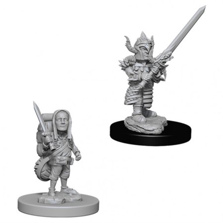 Dungeons & Dragons Nolzur's Marvelous Unpainted Miniatures (W6) Male Halfling Fighter — miniatuur