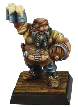 Reaper Bones USA: Jalarak Leadbarrels, Dwarf Brewmaster — miniatuur