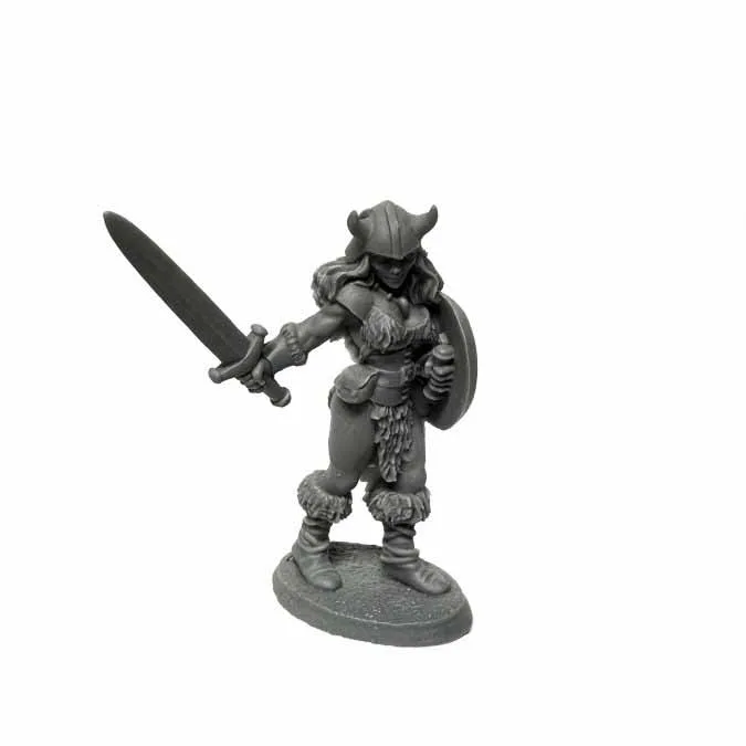 Reaper Bones USA: Jana Frostwind, Barbarian — miniatuur