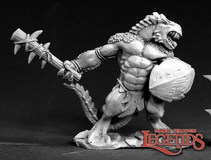 Reaper Dark Heaven Legends: Lizardman Tyrant — miniatuur
