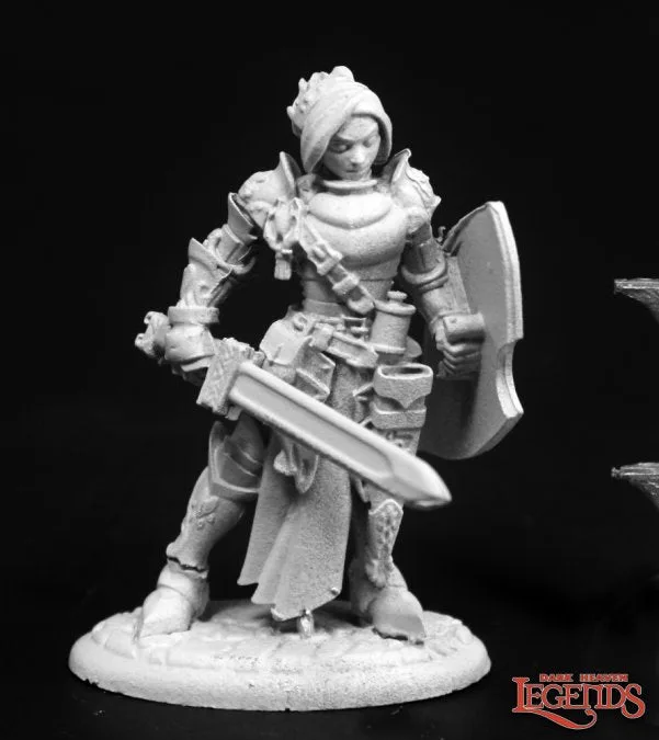Reaper Dark Heaven Legends: Merrowyn Lightstar, Female Elf Paladin — miniatuur