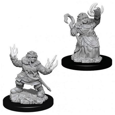 Pathfinder Battles Deep Cuts Unpainted Miniatures - Female Dwarf Summoner — miniatuur