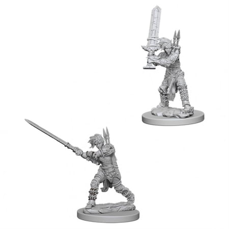 Pathfinder Battles Deep Cuts Unpainted Miniatures - Female Human Barbarian — miniatuur