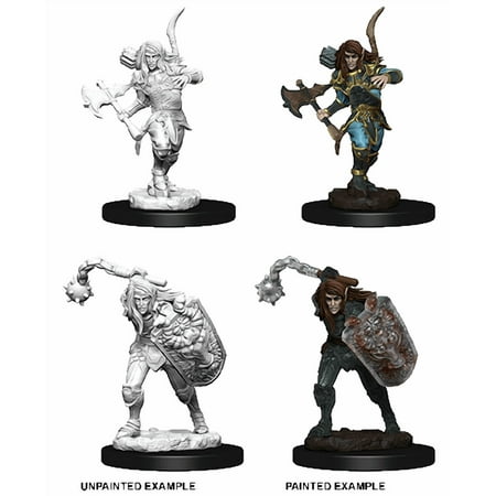 Pathfinder Battles Deep Cuts Unpainted Miniatures - Male Elf Fighter — miniatuur