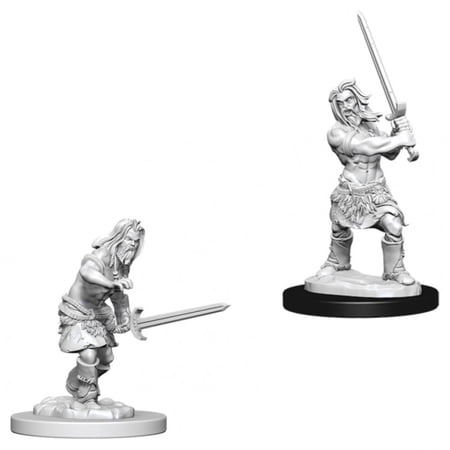 Pathfinder Battles Deep Cuts Unpainted Miniatures (W1) Male Human Barbarian — miniatuur