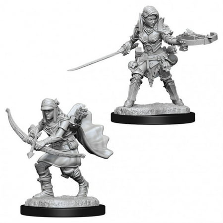 Pathfinder Battles Deep Cuts Unpainted Miniatures (W7) Female Half- Elf Ranger — miniatuur