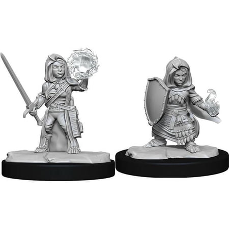 Pathfinder Battles Deepcuts: Halfling Cleric Female Unpainted Miniature — miniatuur