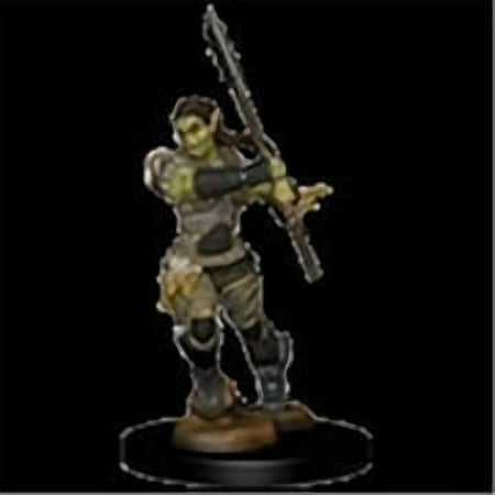 Pathfinder Deep Cuts Unpainted Miniatures (W1) Half- Orc Female Barbarian — miniatuur