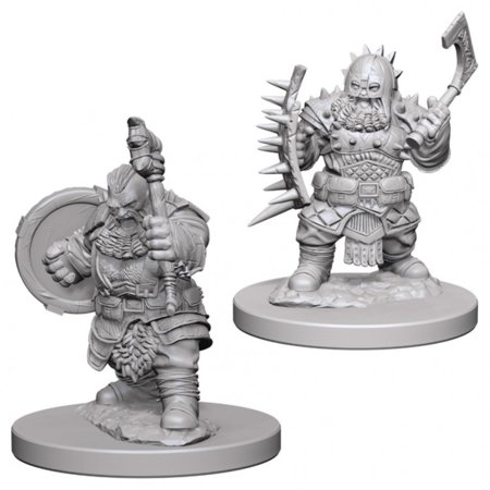 Pathfinder Deep Cuts Unpainted Miniatures (W4) Dwarf Male Barbarian — miniatuur