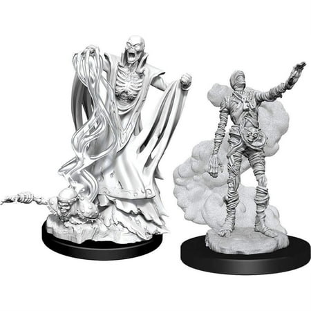 WizKids WZK90020 Dungeons & Dragons Nolzurs Marvelous Unpainted Lich & Mummy Lord W11 Miniature — miniatuur