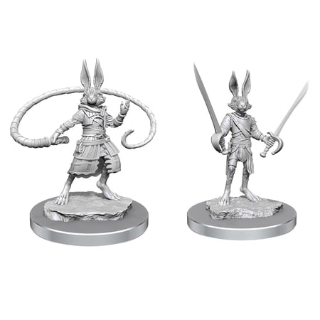 WizKids WZK90487 Dungeons & Dragons W17 Nolzurs Marvelous Unpainted Harengon Rogues Miniature — miniatuur